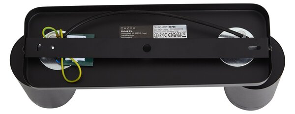 Modern mennyezeti lámpa fekete 2 fényforrású GU10 70mm - Jeana Luxe