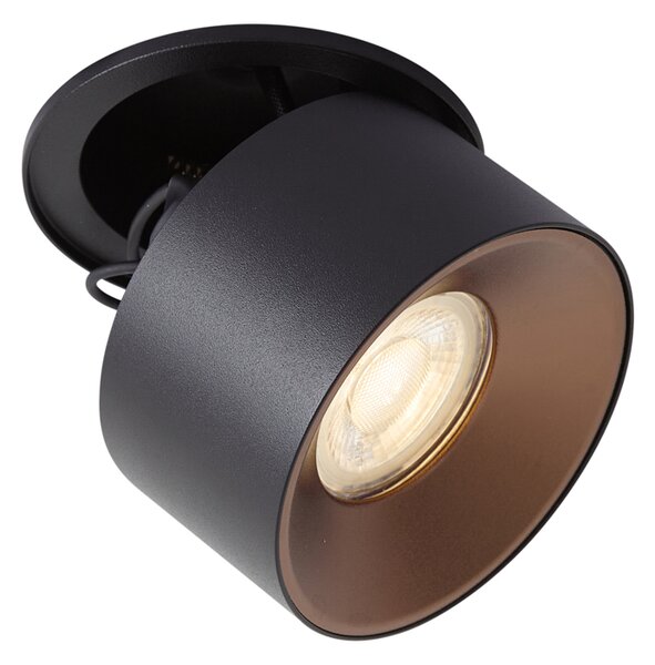 Modern süllyesztett spotlámpa fekete GU10 50mm - Echo