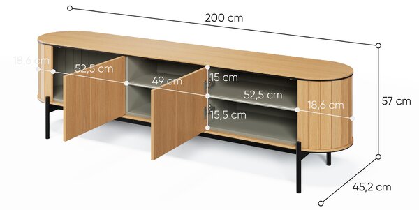 ROTTO RT-06 széles tévés szekrény