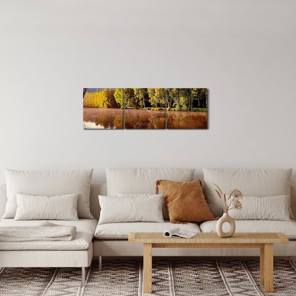 Kép - A folyón túl (órával) (90x30 cm)