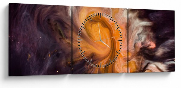Absztrakt kép - univerzum (órával) (90x30 cm)