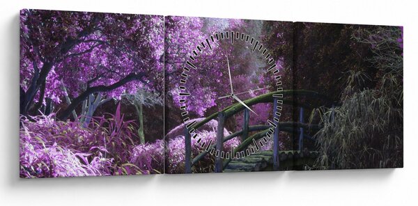 Kép - Misztikus kert (órával) (90x30 cm)
