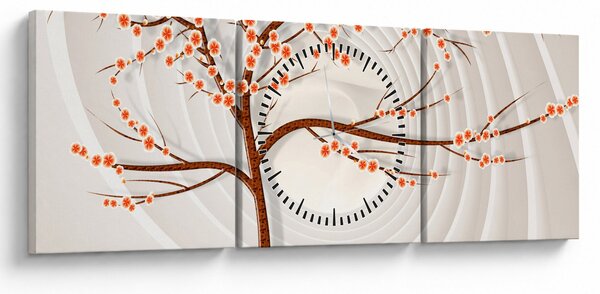 Kép - Fa a végtelenben (órával) (90x30 cm)