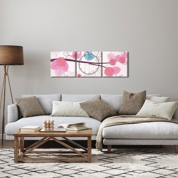 Kép - Szerelmi idő (órával) (90x30 cm)