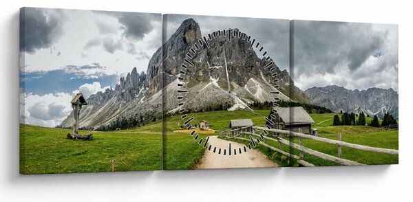 Kép - Az osztrák hegyekben (órával) (90x30 cm)