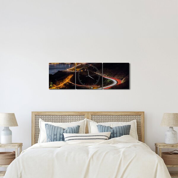 Kép - Golden Gate Bridge (órával) (90x30 cm)
