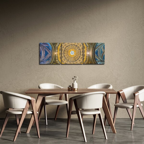 A Siena templom mennyezetének képe (órával) (90x30 cm)