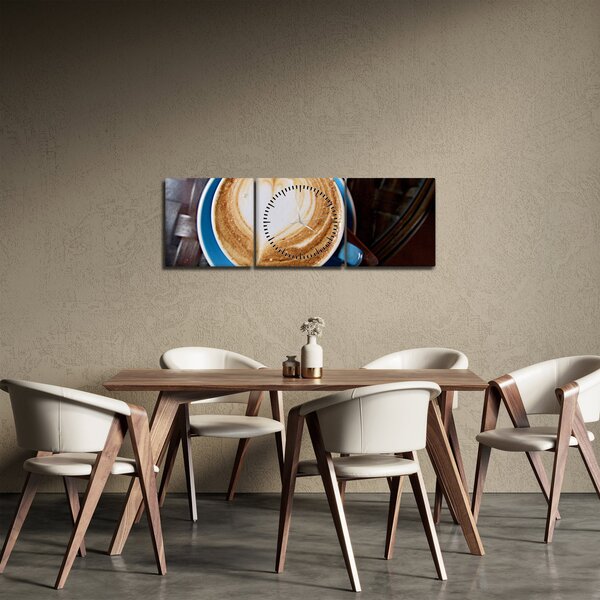 Kép - Latte Art (órával) (90x30 cm)