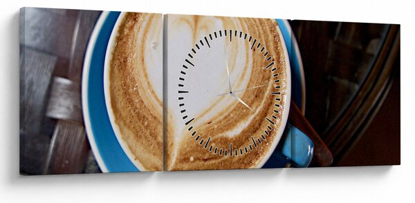 Kép - Latte Art (órával) (90x30 cm)