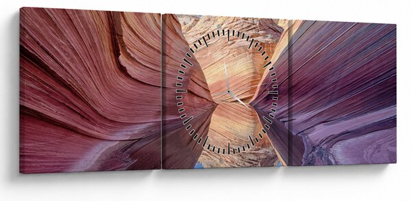 Kép - Arizonai hullámok (órával) (90x30 cm)