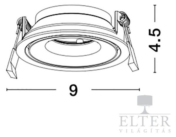 Cadmo álmennyezetbe süllyeszthető spotlámpa