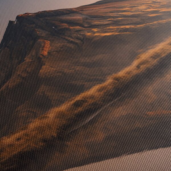 A Mount Taranaki visszaverődése, Új-Zéland (órával) (90x30 cm)