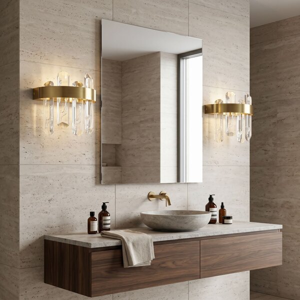 LED fali lámpa SWE075-W Brushed Gold