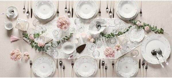 Nonna Rosa fehér porcelán cukortartó - Brandani