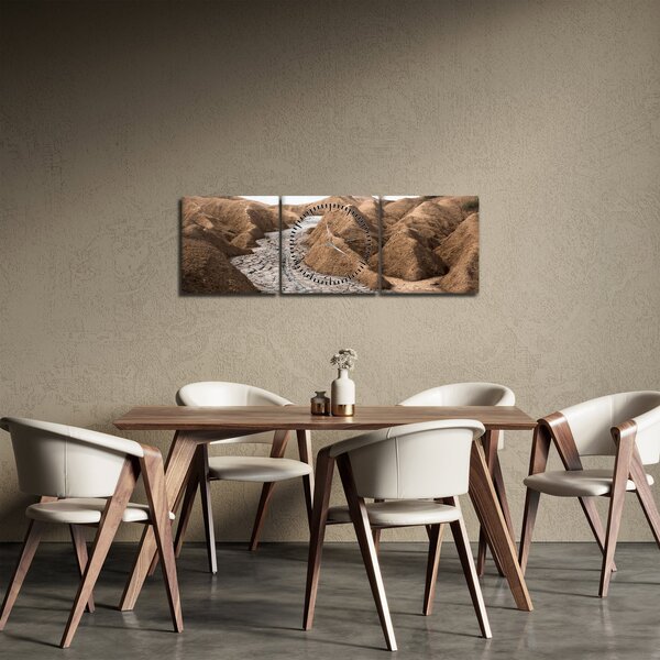 Kép - Román vulkán (órával) (90x30 cm)
