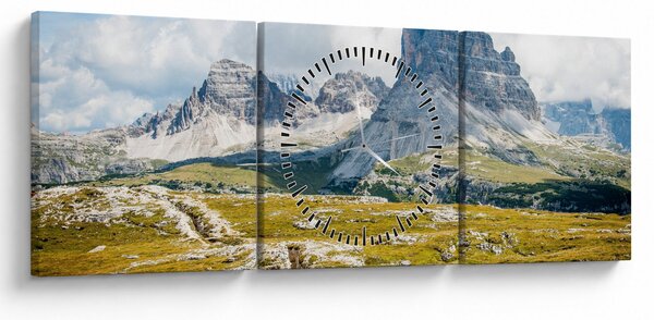 Kép - Olasz Dolomitok (órával) (90x30 cm)