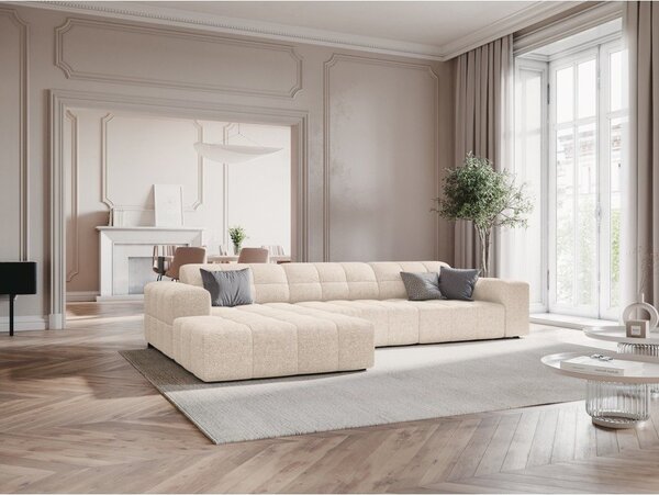 Krémszínű sarokkanapé (bal oldali) Chicago – Cosmopolitan Design