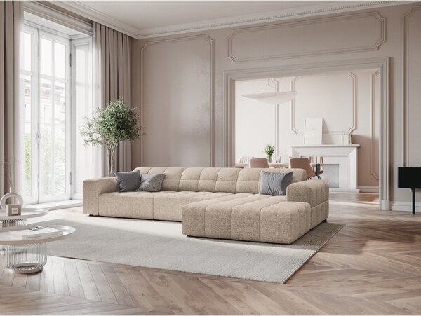 Bézs sarokkanapé (jobb oldali) Chicago – Cosmopolitan Design