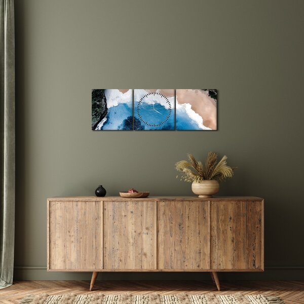 Nusa Penida strand, Indonézia képe (órával) (90x30 cm)