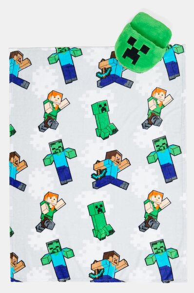 Sinsay - 2 darabos Minecraft takaró lábmelegítővel - zöld