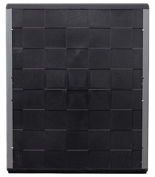 Szürke-fekete polipropilén kerti tárolószekrény 68 x 37 x 84 cm