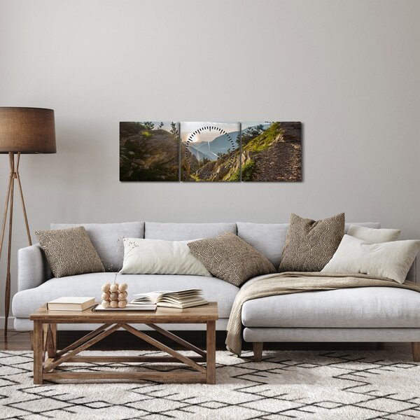 Kép - Olimpusi hegy (órával) (90x30 cm)