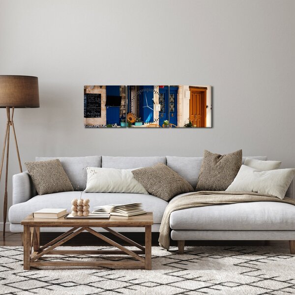 Kép - Görög találkozó (órával) (90x30 cm)