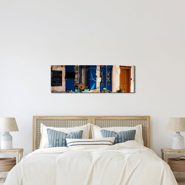 Kép - Görög találkozó (órával) (90x30 cm)
