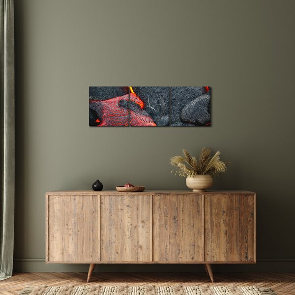 Kép - Láva (órával) (90x30 cm)