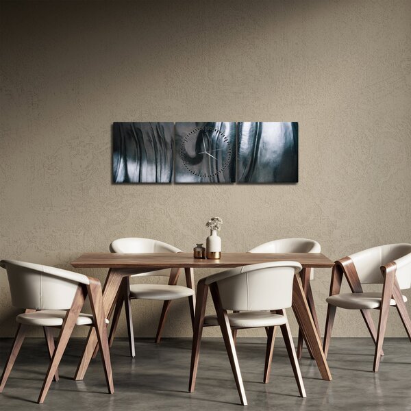 Kép - Acél arc (órával) (90x30 cm)