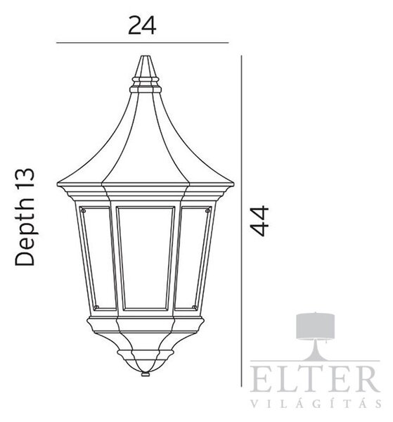 Venedig kültéri falra simuló lámpa