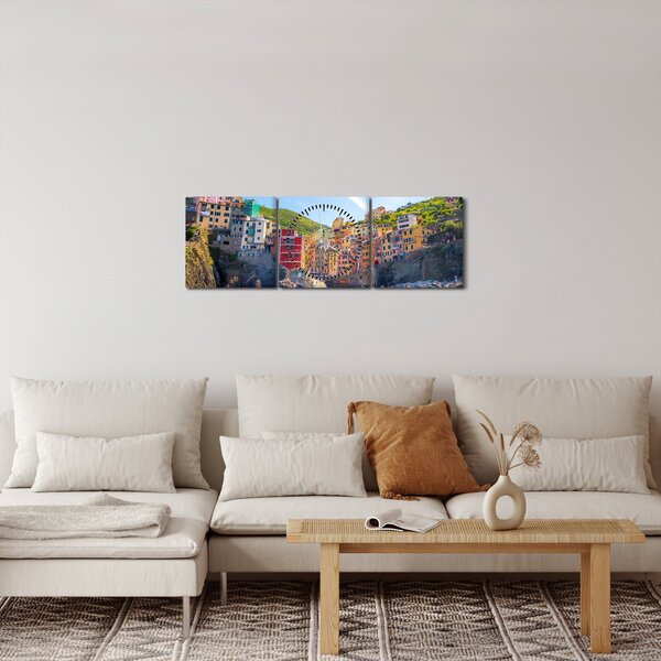 Kép - A Földközi tengeren (órával) (90x30 cm)