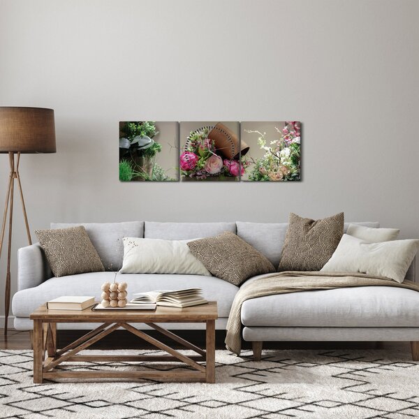 Kép - Rózsa neked (órával) (90x30 cm)