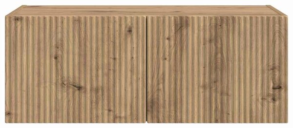 TV Fali Szekrény 78,5 x 31 x 29,5 cm Művészi tölgy Szerelt Fa