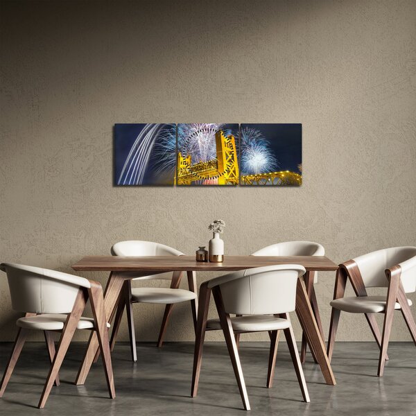 Kép - Szilveszteri éjszaka (órával) (90x30 cm)