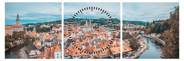 Kép - Cseh Krumlov (órával) (90x30 cm)