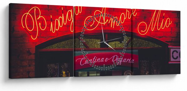 Kép - Amore Mio (órával) (90x30 cm)
