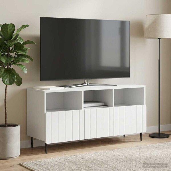 TV szekrény fiókkal Fehér 102 x 34,5 x 50 cm Szerelt Fa