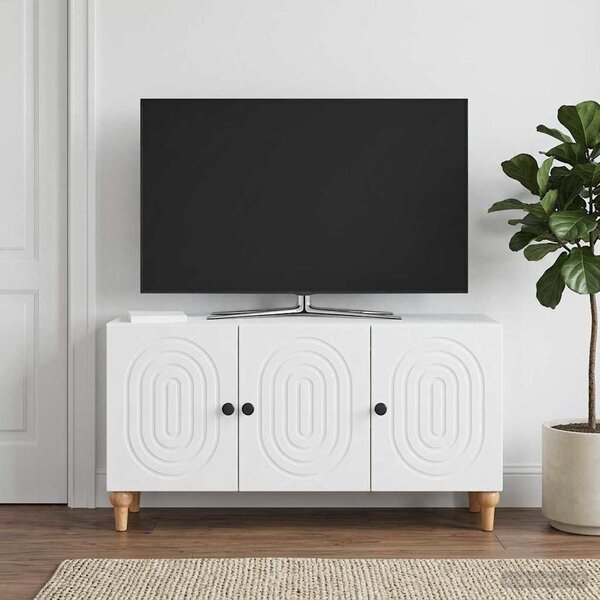 TV szekrény Fehér 99 x 34,5 x 50 cm Szerelt Fa