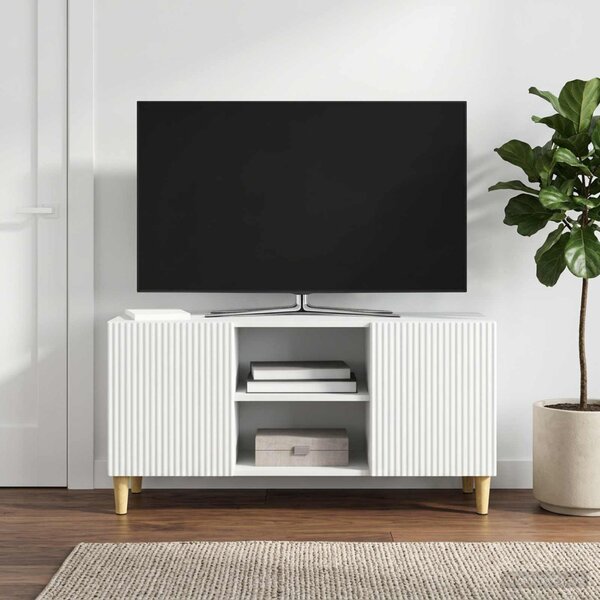 TV szekrény Fehér 102 x 34,5 x 50 cm Szerelt Fa