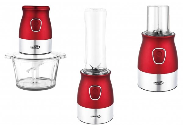 Hauser BC-326R 3in1 Turmixgép, mix & go és aprító