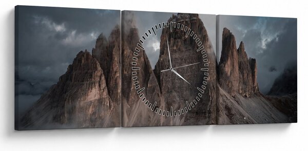 Kép - Három fogak, olasz Dolomitok (órával) (90x30 cm)