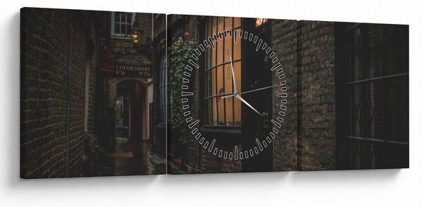 Kép - Londoni utca (órával) (90x30 cm)