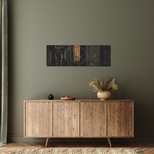 Kép - Londoni utca (órával) (90x30 cm)