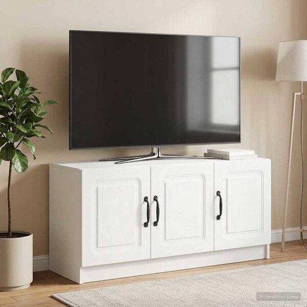 TV szekrény Fehér 99 x 34,5 x 47 cm Szerelt Fa