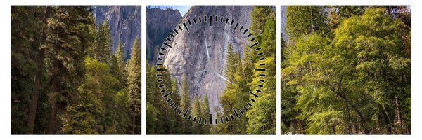 Kép - A Yosemite szikla alatt (órával) (90x30 cm)