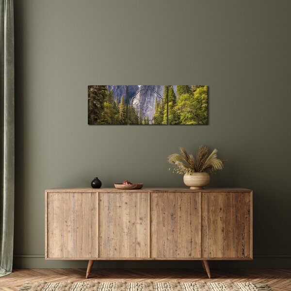 Kép - A Yosemite szikla alatt (órával) (90x30 cm)