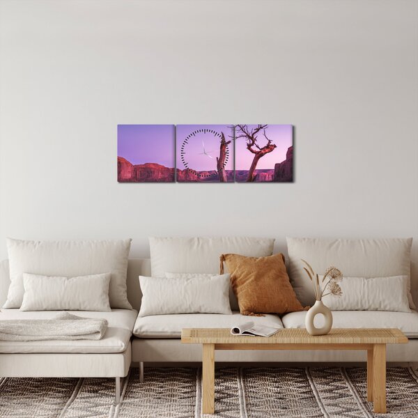 Fa a vörös szikláknál (órával) (90x30 cm)