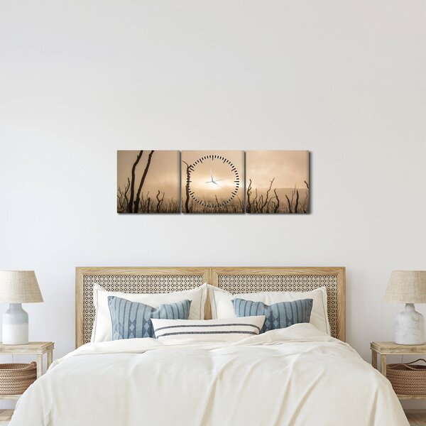 Kép - Csupasz fák (órával) (90x30 cm)