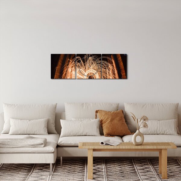 Kép - Fényes show a síneken (órával) (90x30 cm)